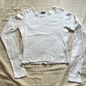 brandy melville white long sleeve